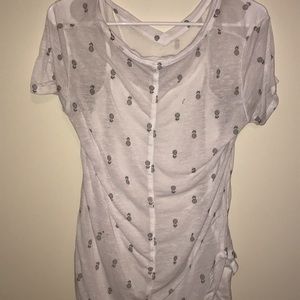 White tank top with a see through top